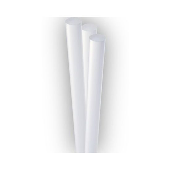 Silikonové tyčinky do tavné pistole 6ks (11mm x 18cm) - bílá