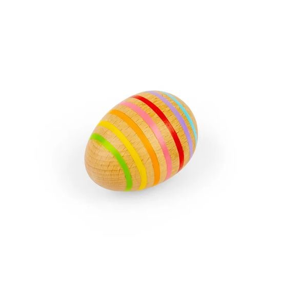 Bigjigs Toys Dřevěné hudební vejce pruhované