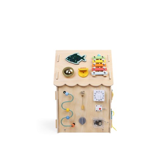 2Kids Toys Activity board Domeček přírodní