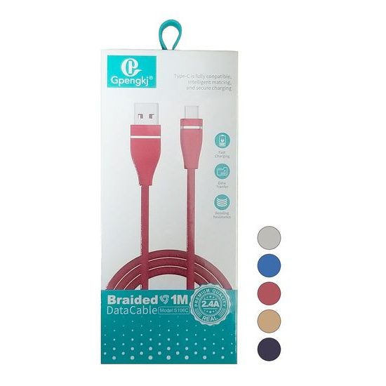 USB kabel na Type-C 1m mix barev