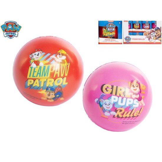 Paw Patrol míček pěnový 7,5cm 2barvy 24ks v DBX