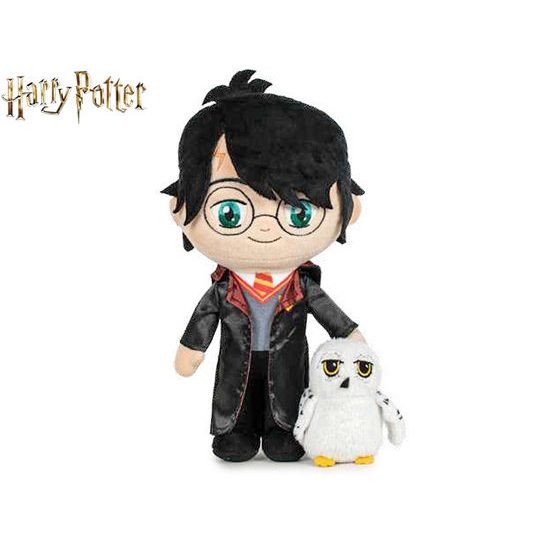 Harry Potter - Harry plyšový 29cm stojící s Hedvikou 0m+