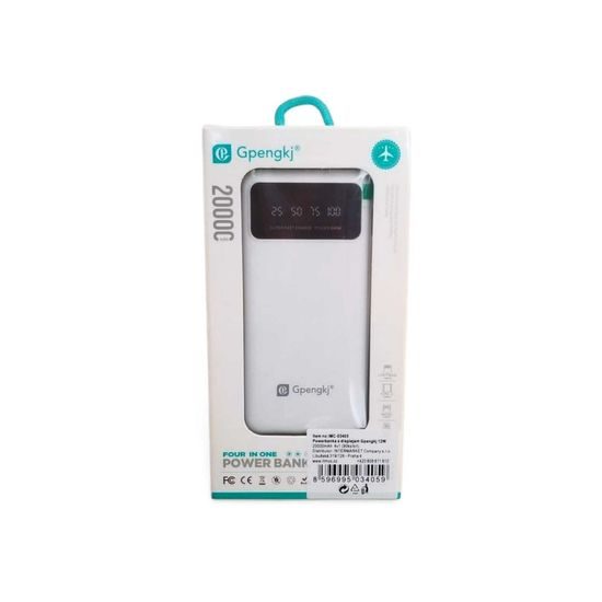 Powerbanka s displejem Gpengkj 12W 20000mAh 4v1