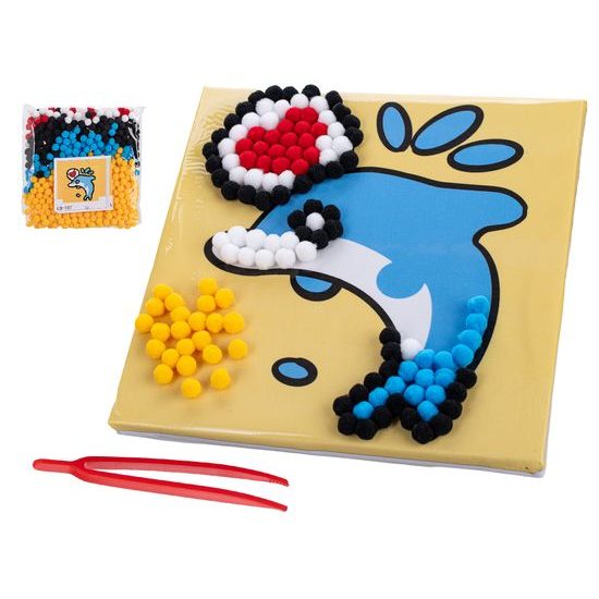 Toys&Trends mozaika nalepovací kuličky 20x20cm 4druhy ve fólii