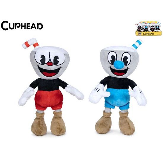 Cuphead & Mugman plyšové postavy 25cm 2druhy 0m+ 12ks v DBX
