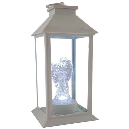Cortina Lucerna LED 28x14x14cm s Andělem 2xAA R6 1,5V bílý