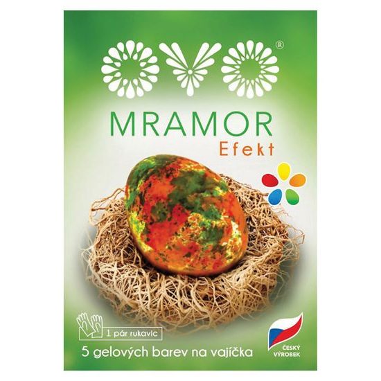 Gelové barvy - efekt Mramor