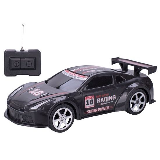 R/C auto závodní 18cm 27MHz jednoduchá funkce na baterie 2druhy v krabičce