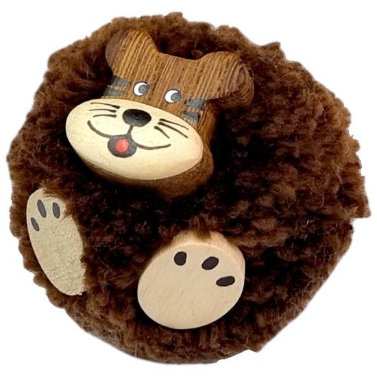 2Kids Toys Dřevěná magnetka velká pompon Tygr