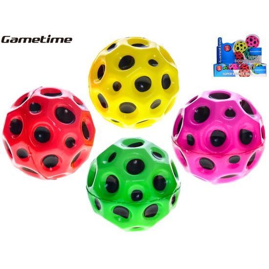 Gametime super boucing ball 7cm pěnový 4barvy 12ks v DBX