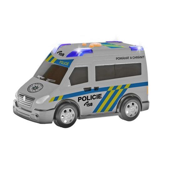 2-Play Traffic Auto policie CZ design 13,5cm na baterie volný chod se světlem a zvukem v krabičce