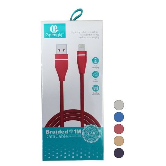 USB kabel na Lightning 1m mix barev