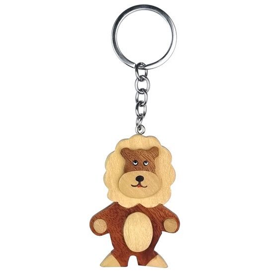 2Kids Toys Dřevěná klíčenka Lev stojící