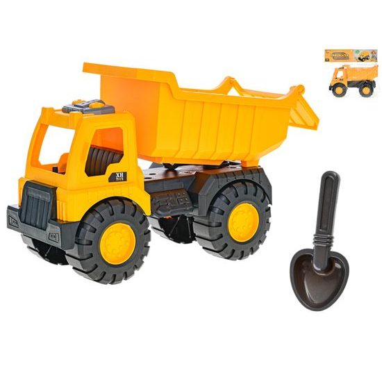 Auto nákladní sklápěčka 20,5cm s lopatkou 15,5cm v sáčku