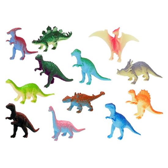 Dinosaurus 4-8cm 12druhů 12ks v sáčku