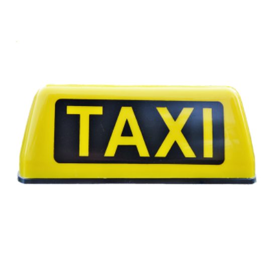 Taxi světlo na střechu auta s magnetem, 12V - 35x15x12 cm