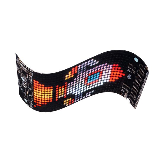 Flexibilní RGB LED panel s Bluetooth ovládáním do auta – programovatelný textový displej 60x12cm