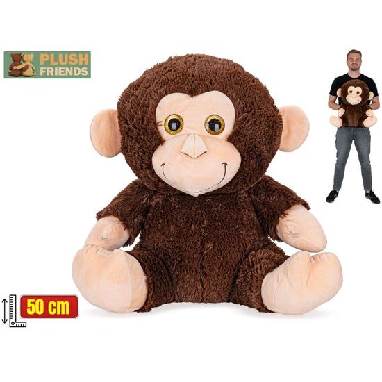 Plush Friends opice plyšová 50cm sedící 0m+