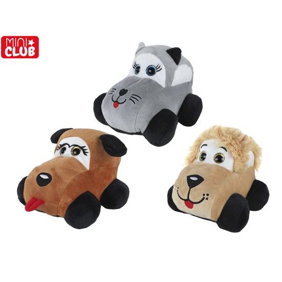 Mini Club auto zvířátko plyšové 15cm 3druhy 0m+