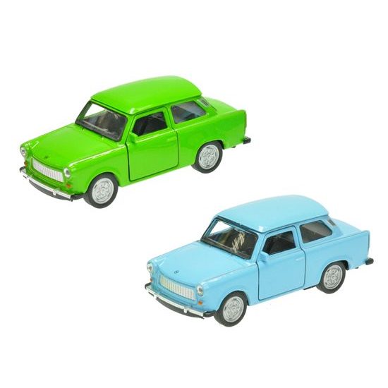 Welly Trabant 11cm kov zpětný chod 3barvy 12ks v DBX