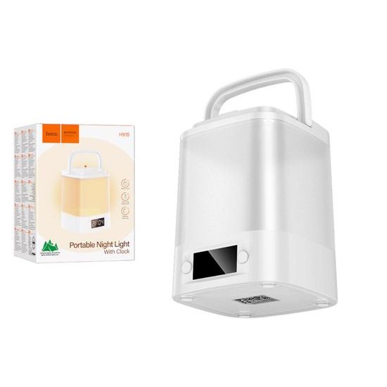 Kempingová svítilna stmívatelná s hodinami 1,5W 1200mAh 6500/4500/3000K