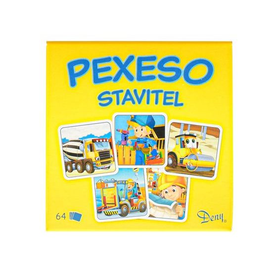 Pexeso Stavitel 64ks v krabičce