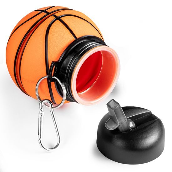 Skládací silikonová láhev - Basketbal