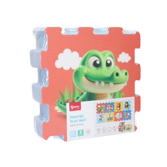 Puzzle podložka pěnová zoo 8ks 10m+ ve fólii