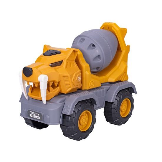 Auto stavební míchačka/šavlozubý tygr 24cm pohyblivé části 2barvy v krabičce