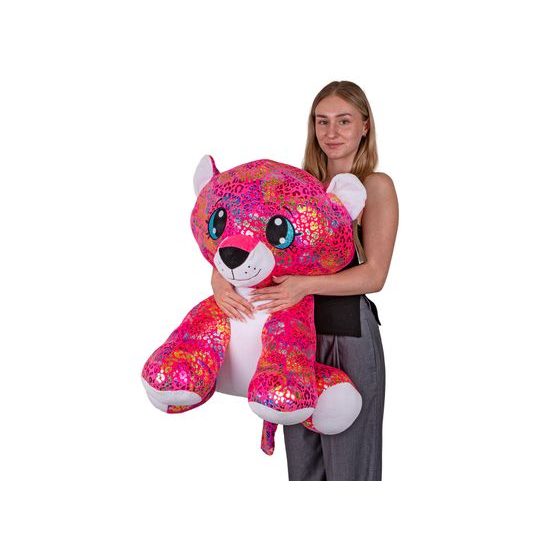Plush Friends Star Sparkle leopard Rainbow plyšový barevný 70cm sedící 0m+