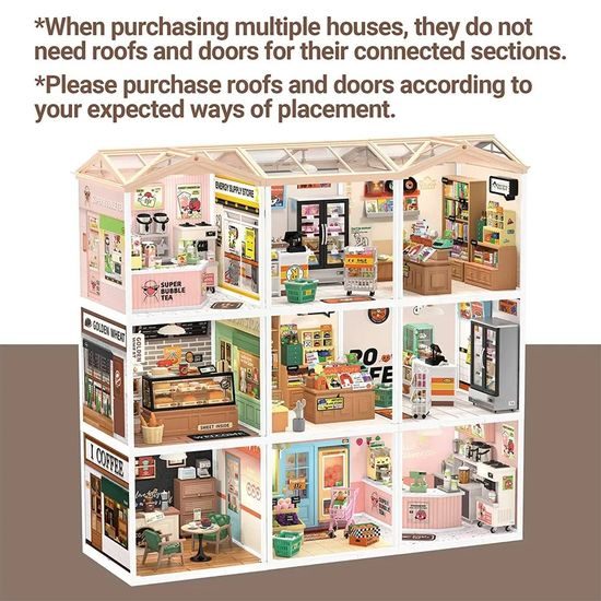 RoboTime Kryt na miniatury domečku Dveře proti prachu B