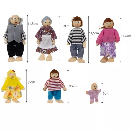 Miniaturní panenky - 7 ks.