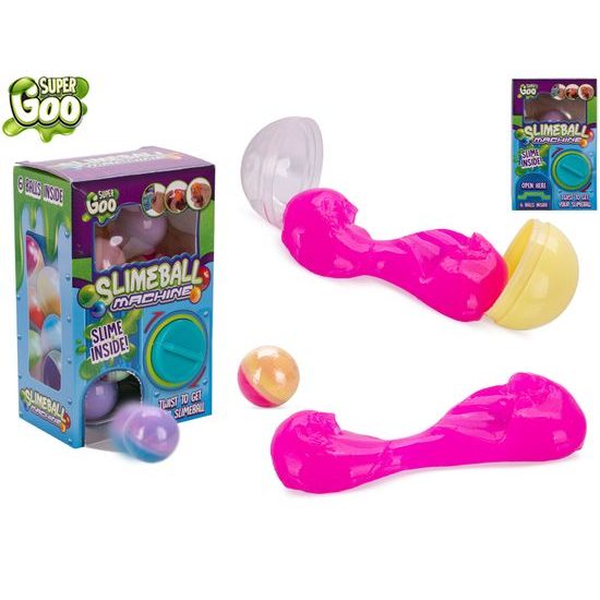 Super Goo mini prodejní automat 13,5x9cm s překvapením 66g 6ks v krabičce