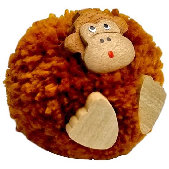 2Kids Toys Dřevěná magnetka velká pompon Opice