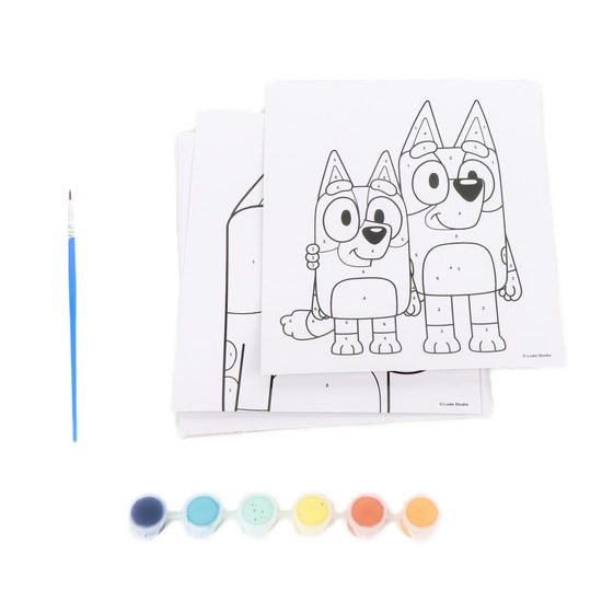 Omalovánková sada s čísly Bluey