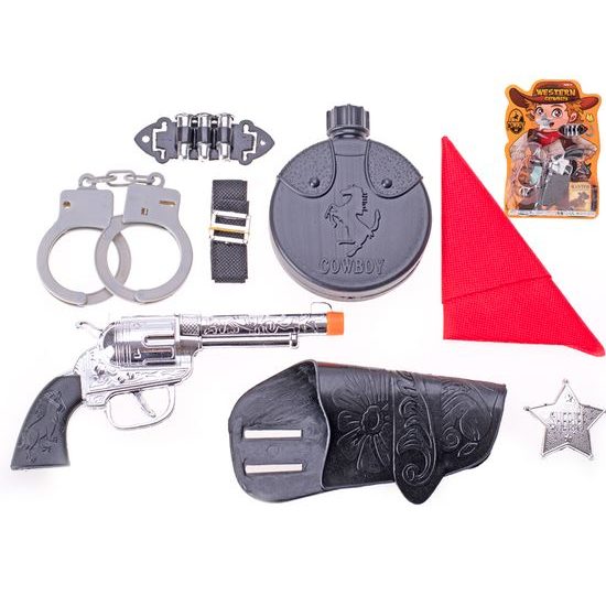 Western set - kolt 17cm s doplňky 2druhy na kartě
