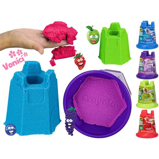 Crayola písek kinetický 142g vonící 4druhy v kelímku