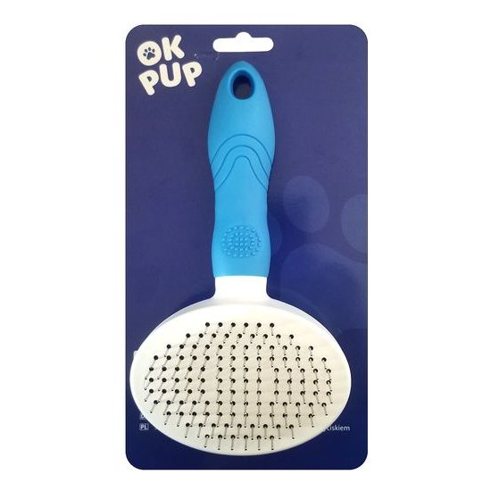 OKPup Kartáč vyčesávací na srst 19x10cm mix barev Fluff Care