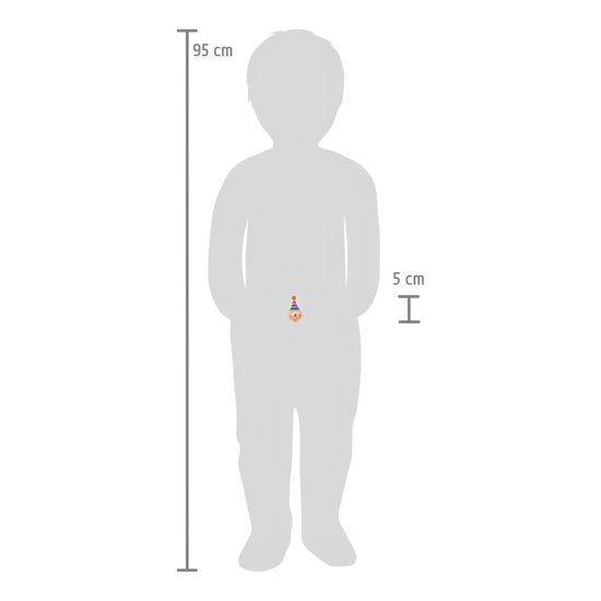 small foot Dřevěná káča Klaun sada 6 ks