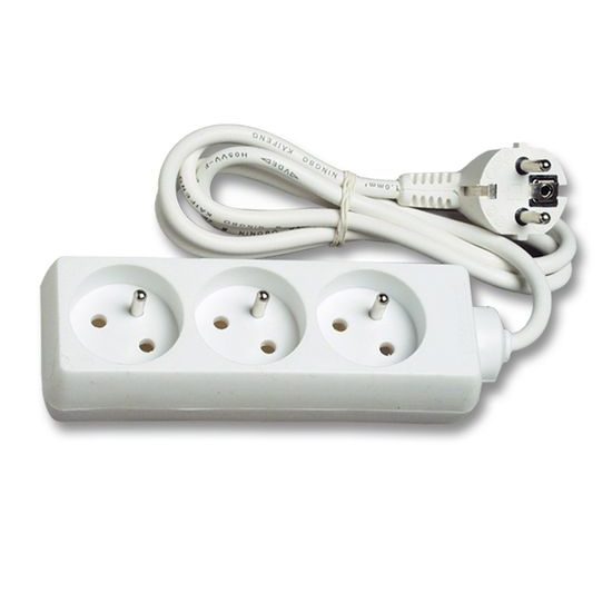 Prodlužovací přívod 1,5M 3 zásuvky bez vypínače Ecolite