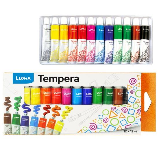 Barvy temperové LUMA 12 barev