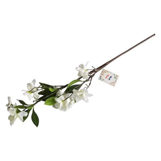 Broskev větev umělá 84cm, 27 květů