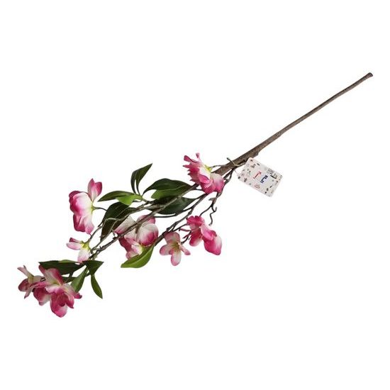 Broskev větev umělá 84cm, 27 květů