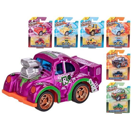 Auto sportovní 5cm kov zpětný chod 8druhů na kartě