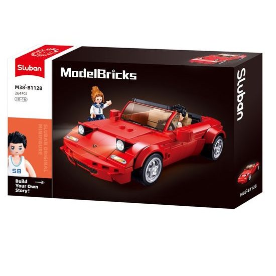 Sluban Model Bricks M38-B1128 Sportovní vůz MX5