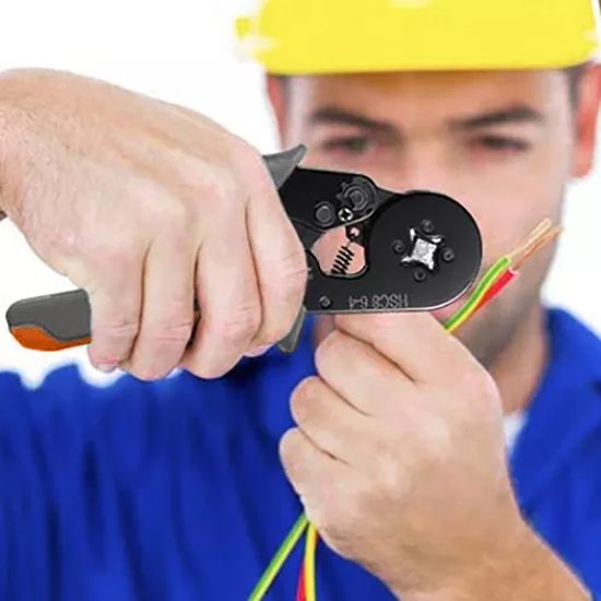 Krimpovací kleště na konektory 0,25-10 mm² + sada nástavců