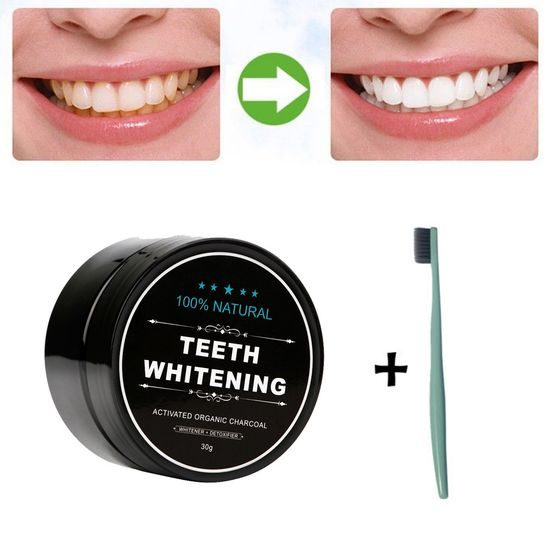 Kokosové uhlí pro bělení zubů Teeth Whitening