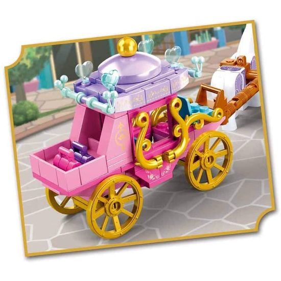 Sluban Girls Dream Village M38-B0872 Dobový kočár s koníčky