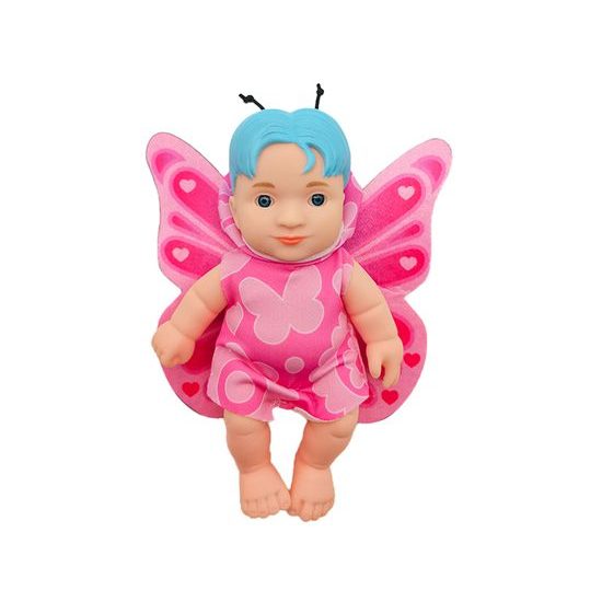 Miminko Babyblooms 12,5cm s doplňky a květinou 12druhů v krabičce 12ks v DBX