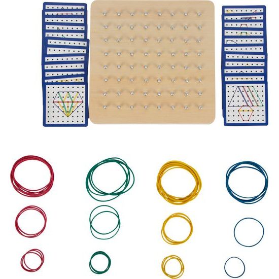 small foot Dřevěná deska Geoboard